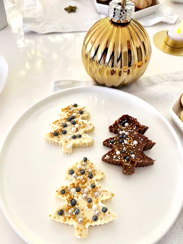 Selbst gemachte Weihnachtsschokolade 